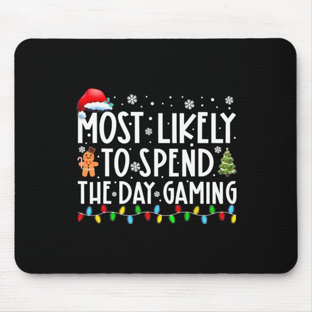 Mousepad Mais Provável É Passar O Dia De Um Natal Divertido (Frente)