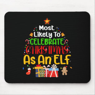 Mousepad Mais Provável Para Celebrar O Natal Como Elf