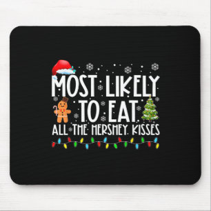 Mousepad Mais Provável Para Comer Todos Os Hershey Kisses D