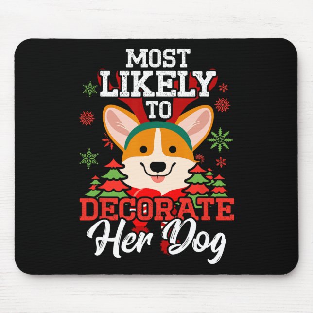 Mousepad Mais Provável Para Decorar Seu Pijama De Natal De  (Frente)