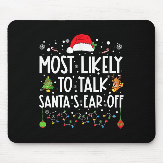 Mousepad Mais Provável Para Falar Com Papais noeis Do Fim D (Frente)