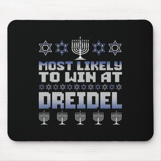 Mousepad Mais Provável Para Ganhar Na Corda De Chanucá Engr (Frente)