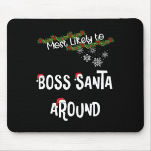 Mousepad Mais Provável Para Papais noeis Chefe Em Torno Da
