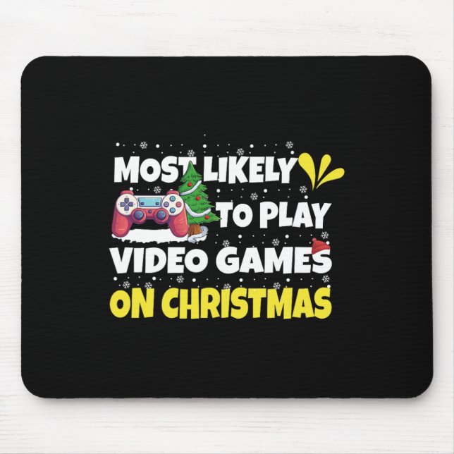 Mousepad Mais Provável Para Tocar Videos games No Natal Eng (Frente)