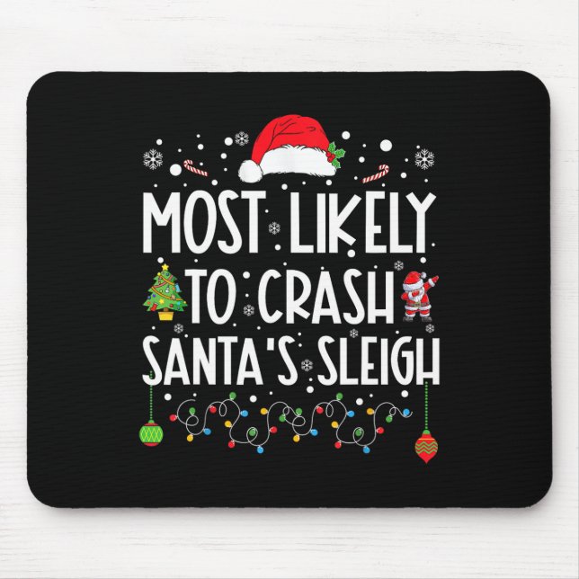Mousepad Mais Provável Para Travar Papais noeis De Sleigh D (Frente)