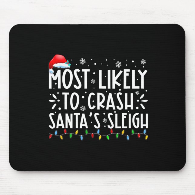 Mousepad Mais Provável Para Travar Papais noeis De Sleigh D (Frente)