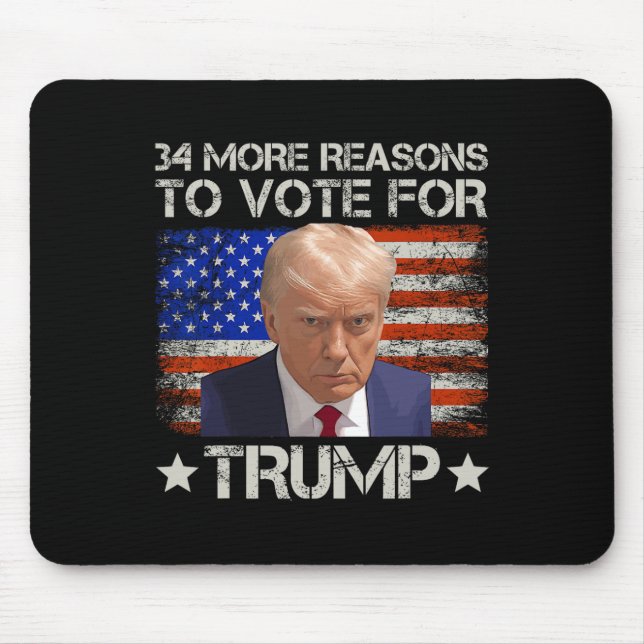 Mousepad Mais Razões Para Votar Em Trump (Frente)