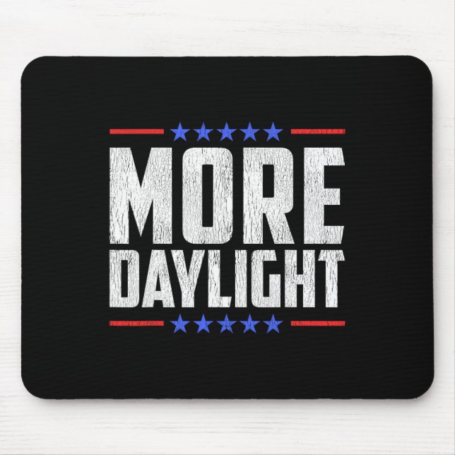Mousepad Mais Relógios Políticos De Citação De Daylight (Frente)