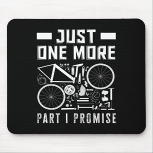Mousepad Mais uma Peça, Eu Prometo Entusiasta de Bicicleta