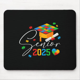 Mousepad Mais velho Autista quebra-cabeça 2025 Graduação do