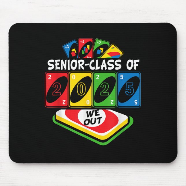 Mousepad Mais velho Cl De 2025 We-out Uno Funny Gradua (Frente)