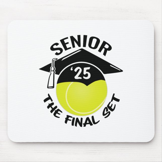 Mousepad Mais velho tênis 2025 Boné de formatura Final (Frente)