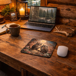 Mousepad Majestic Owl Design