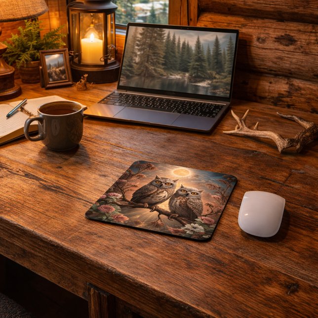 Mousepad Majestic Owl Design (Criador carregado)