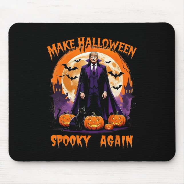 Mousepad Make Halloween Spooky Again Funny Trump Halloween  (Frente)