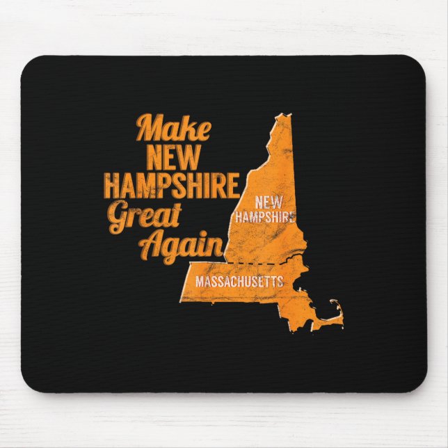 Mousepad Make New Hampshire Great Again Build A Wall  (Frente)