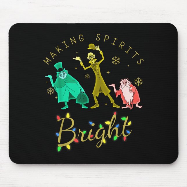 Mousepad Making Srits Bright Christmas Retro Groovy Christm (Frente)