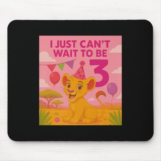 Mousepad Mal Posso Esperar Para Ter 3 Premium  (Frente)