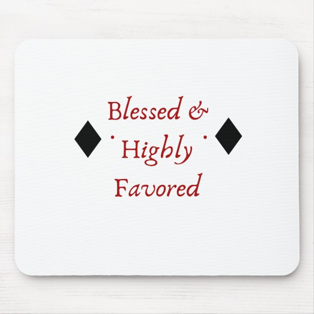 Mousepad Mala de rato abençoada e altamente favorecida (Frente)