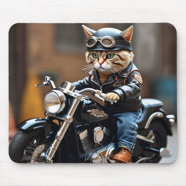 Mousepad Mala de Rato de Motocicleta Diversão (Frente)