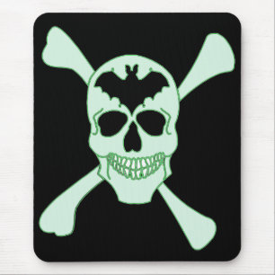 Mousepad Mala Verde E Mouse Crossbones