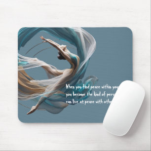 Mousepad Malhação de pilotos instrutores de ioga aérea voad