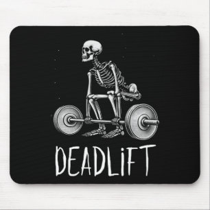 Mousepad Malhação Elevadora de Peso do Halloween do Skeleto