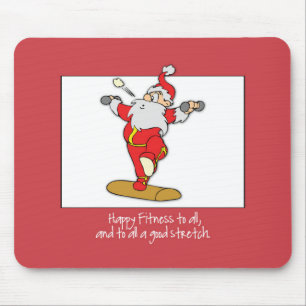 Mousepad Malhação Exercício Natal com Papais noeis