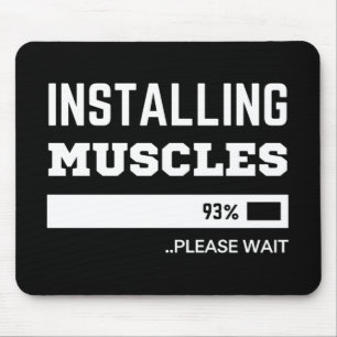 Mousepad Malhação Funny Workout Instalando Músculos