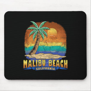 Mousepad Malibu Beach California Vintage angustiou Souveni