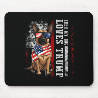Mousepad Malinois Belgas Até Meu Cão Adora Trump Engraçado