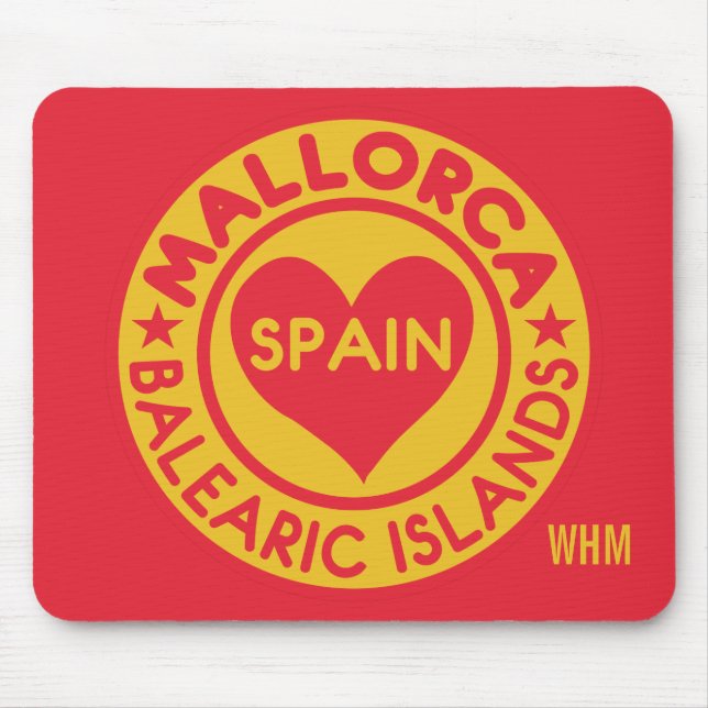 Mousepad MALLORCA Espanha personalizada monograma (Frente)