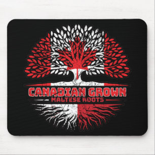 Mousepad Malta Canadian Tree Roots Flag