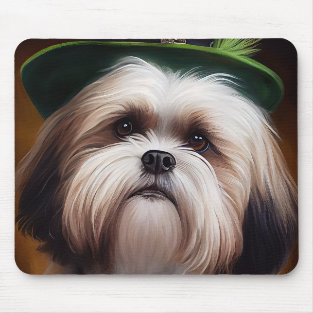 Mousepad Malti Tzu Cachorro na Rua. (Frente)