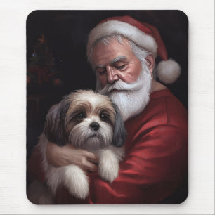 Mousepad Malti Tzu Com Papai Noel Natal Festivo