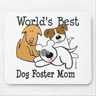 Mousepad Mamã adoptiva do melhor cão do mundo