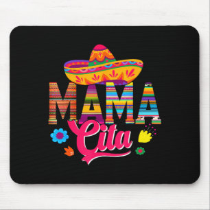 Mousepad Mama cita cinco de maio chapéu mexicano família