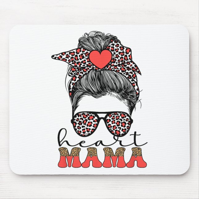 Mousepad Mama Coração Guerreira Chd Mãe Doença Cardíaca Con (Frente)