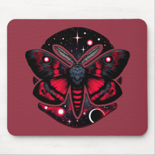 Mousepad Mama Cósmica Vermelha e Preta - Mística Celestial