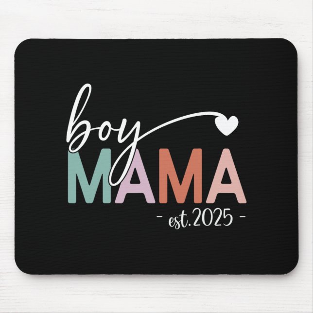 Mousepad Mama de Menino Est 2025 Gravidez Mãe Para Ser Nova (Frente)