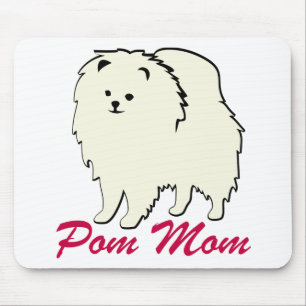 Mousepad Mamã de Pomeranian Pom