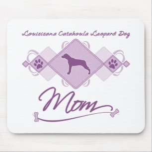 Mousepad Mamã do cão do leopardo de Louisiana Catahoula