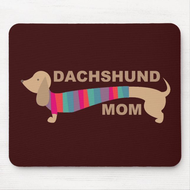 Mousepad Mamã do Dachshund (Frente)