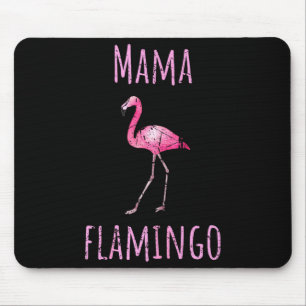 Mousepad Mama flamingo tropical verão animal aquarela