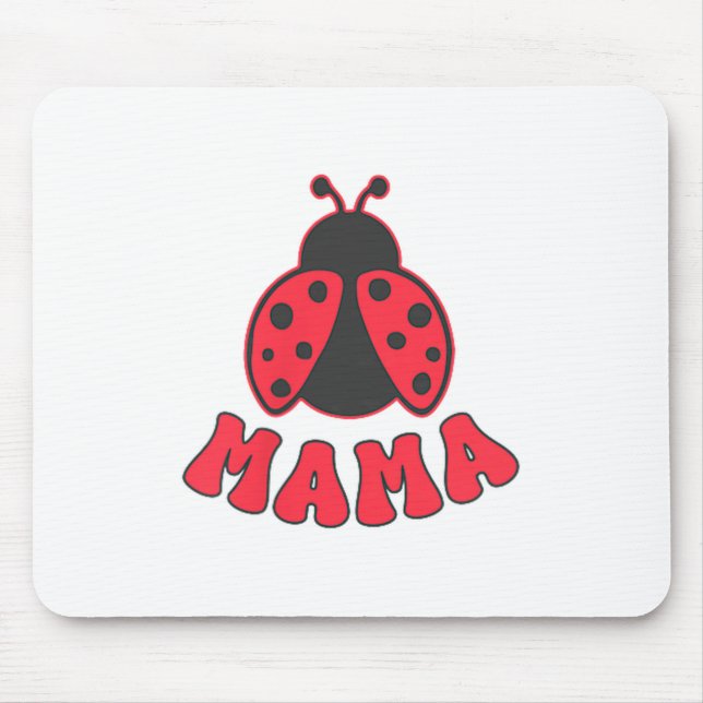 Mousepad Mama Ladybug First Birthday Girl Family Matching P (Frente)