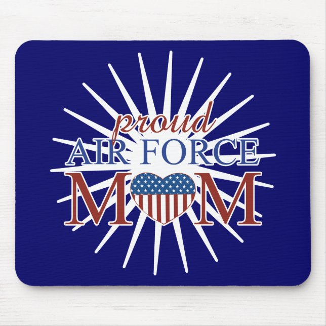 Mousepad Mamã orgulhosa da força aérea (Frente)