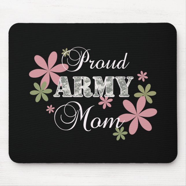 Mousepad Mamã orgulhosa do exército [fl c] (Frente)