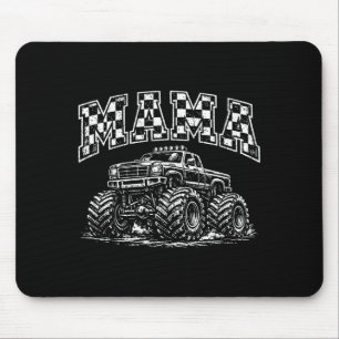 Mousepad Mama retro monstro caminhão família equipe anivers