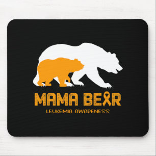 Mousepad Mama Ursa LEUCEMIA Sensibilização Para Mulheres