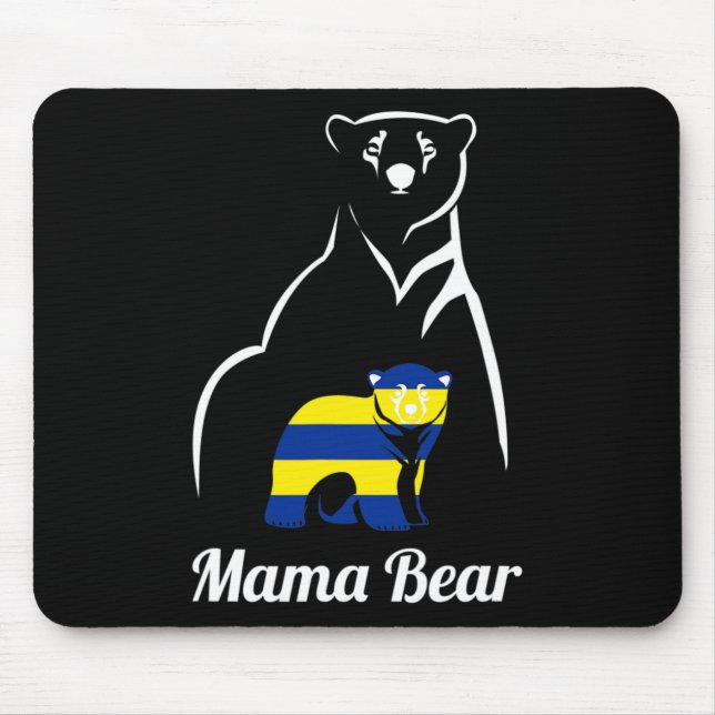 Mousepad Mama Ursa Mãe em Síndrome de Down (Frente)